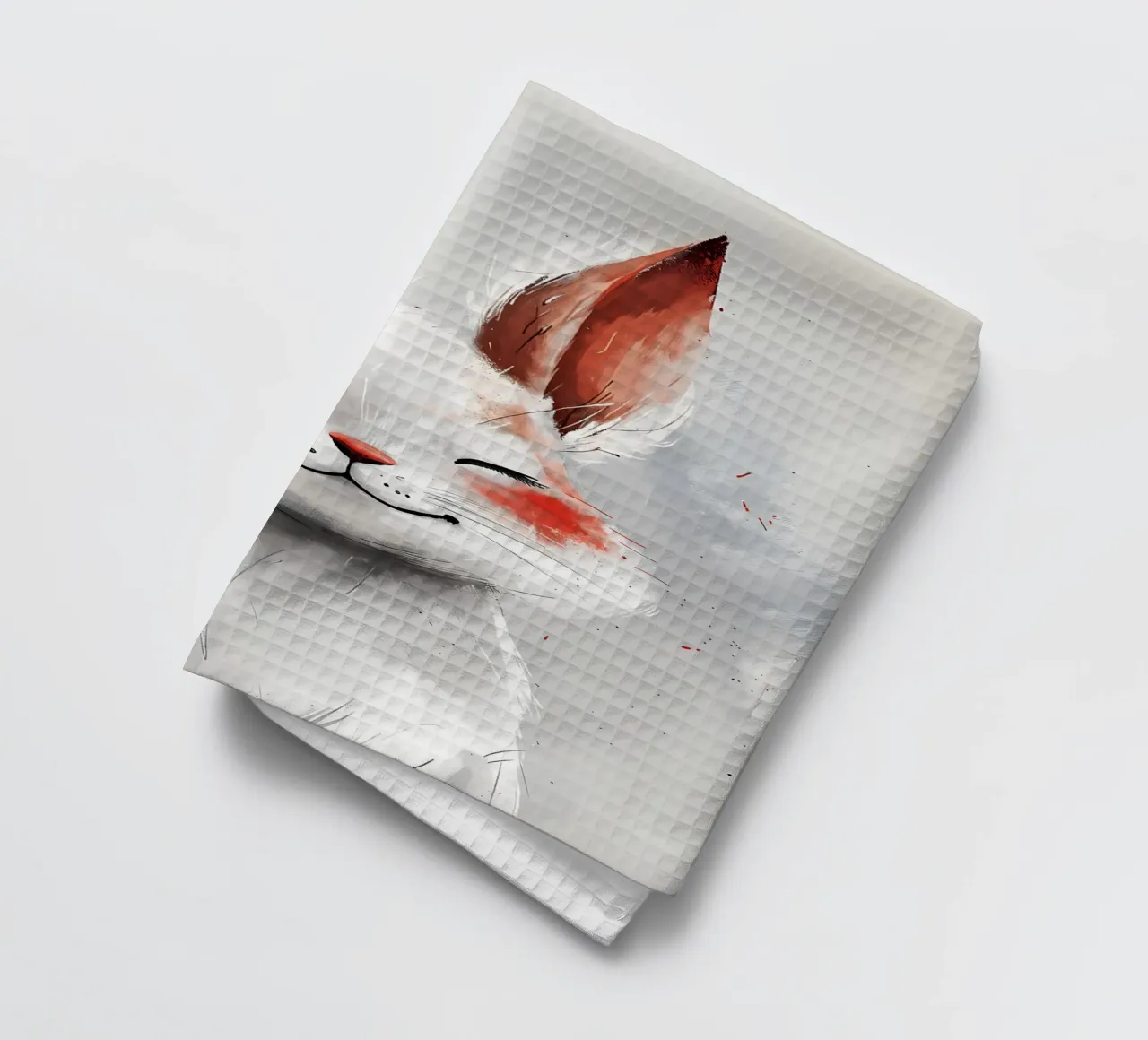 Serenity Rabbit tea towel by Manh beo