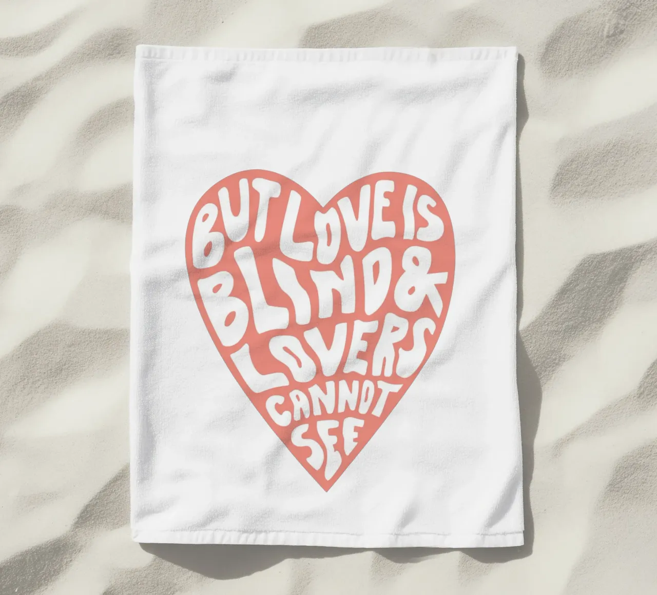 Cuore e anima telo mare da Studio Mooodz