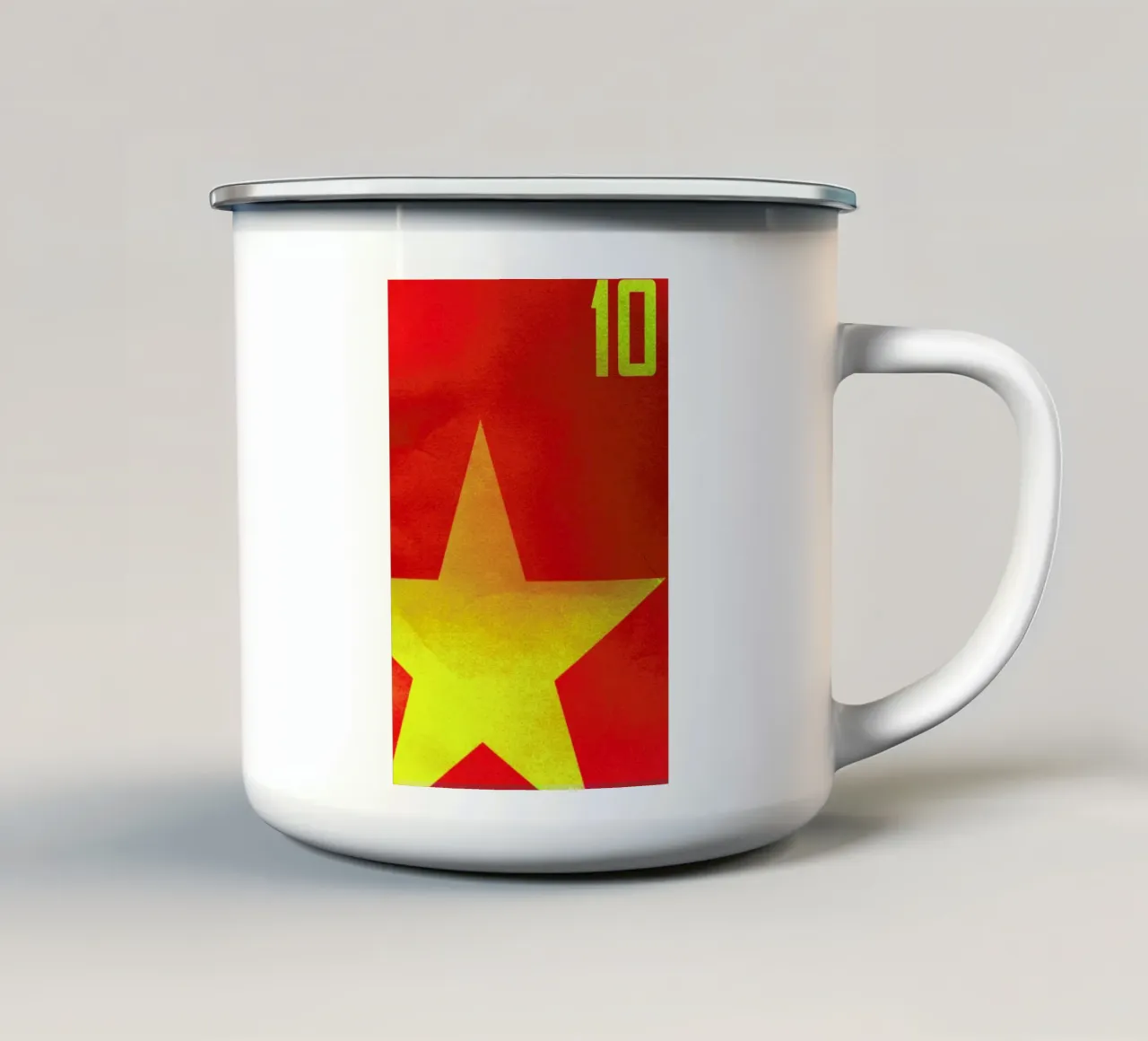 Spain tazza in smalto da David Curry