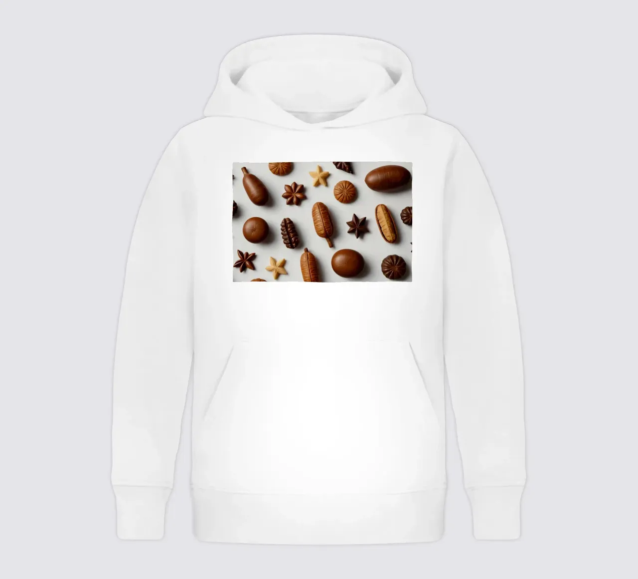 Sortiment sortierter Pralinen auf hellem Hintergrund Kinder Hoodie von DesignDoodle