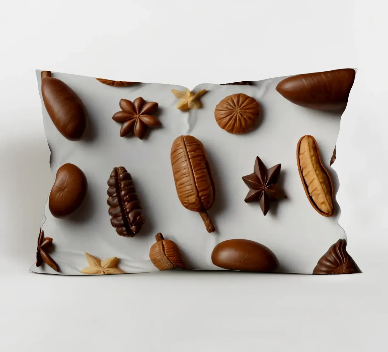 Assortimento di cioccolatini assortiti su sfondo chiaro cuscino da DesignDoodle