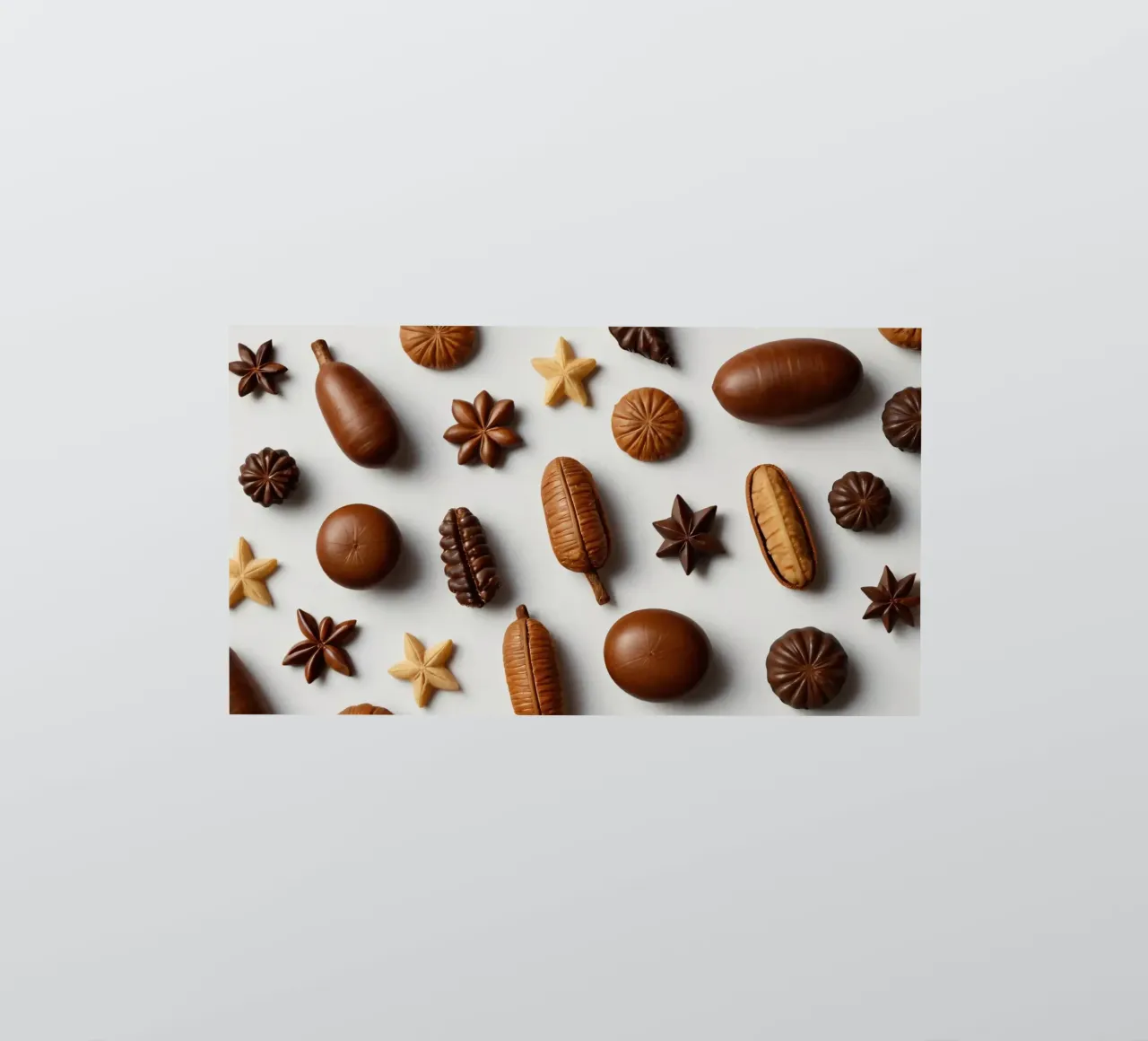 Sortiment sortierter Pralinen auf hellem Hintergrund Sticker von DesignDoodle