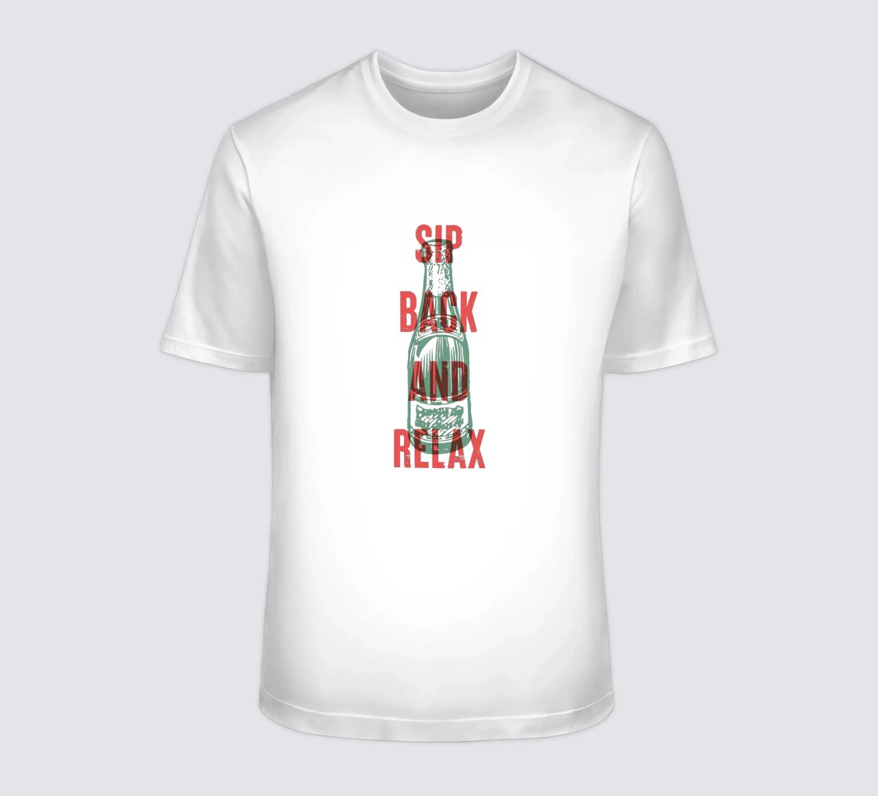 Nip achterover en ontspan t-shirt van Vintagrafica