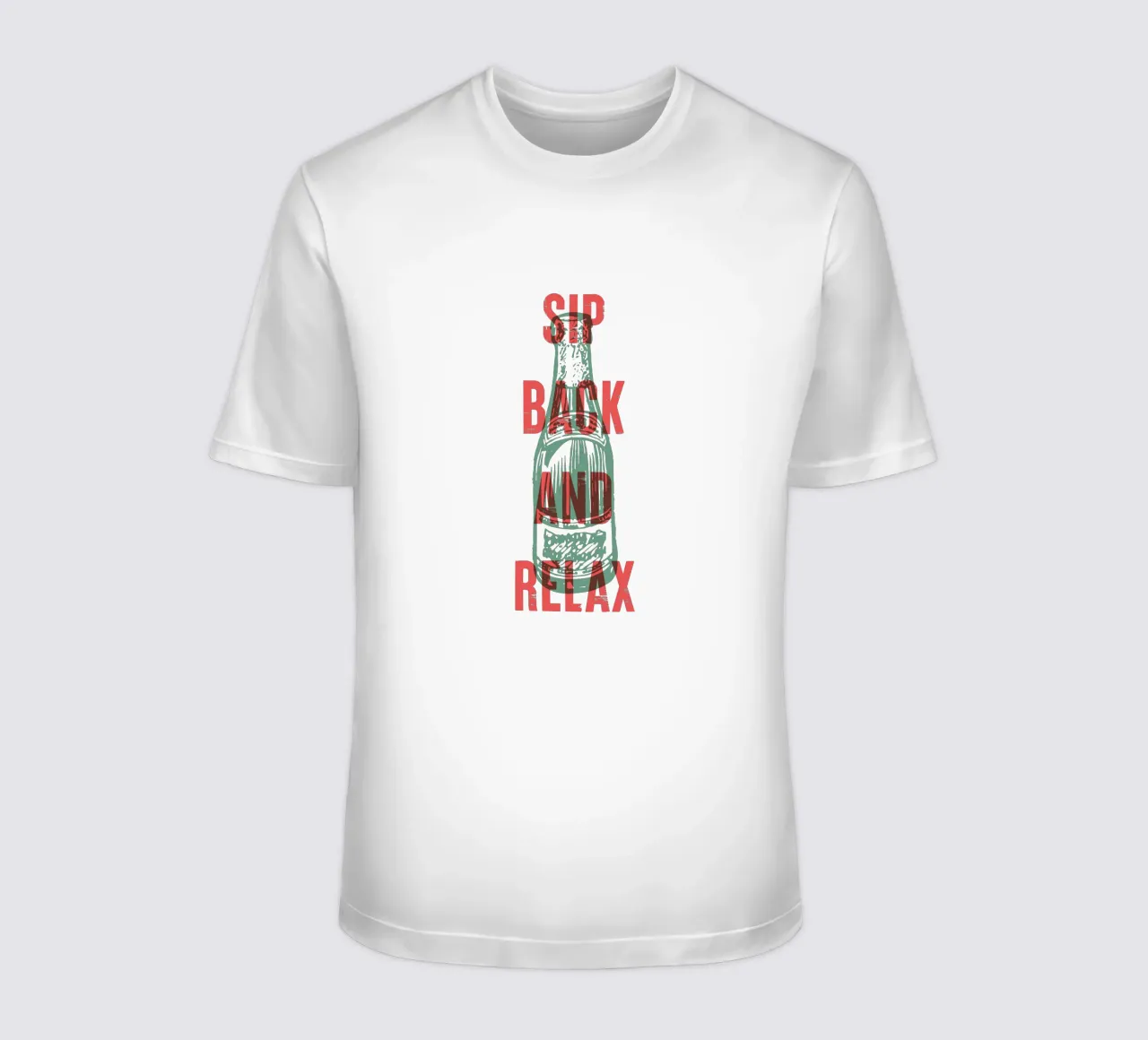 Nip achterover en ontspan t-shirt van Vintagrafica
