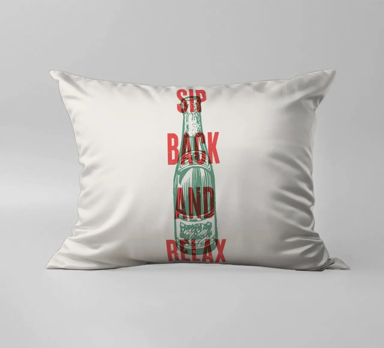 Nip achterover en ontspan kussen van Vintagrafica