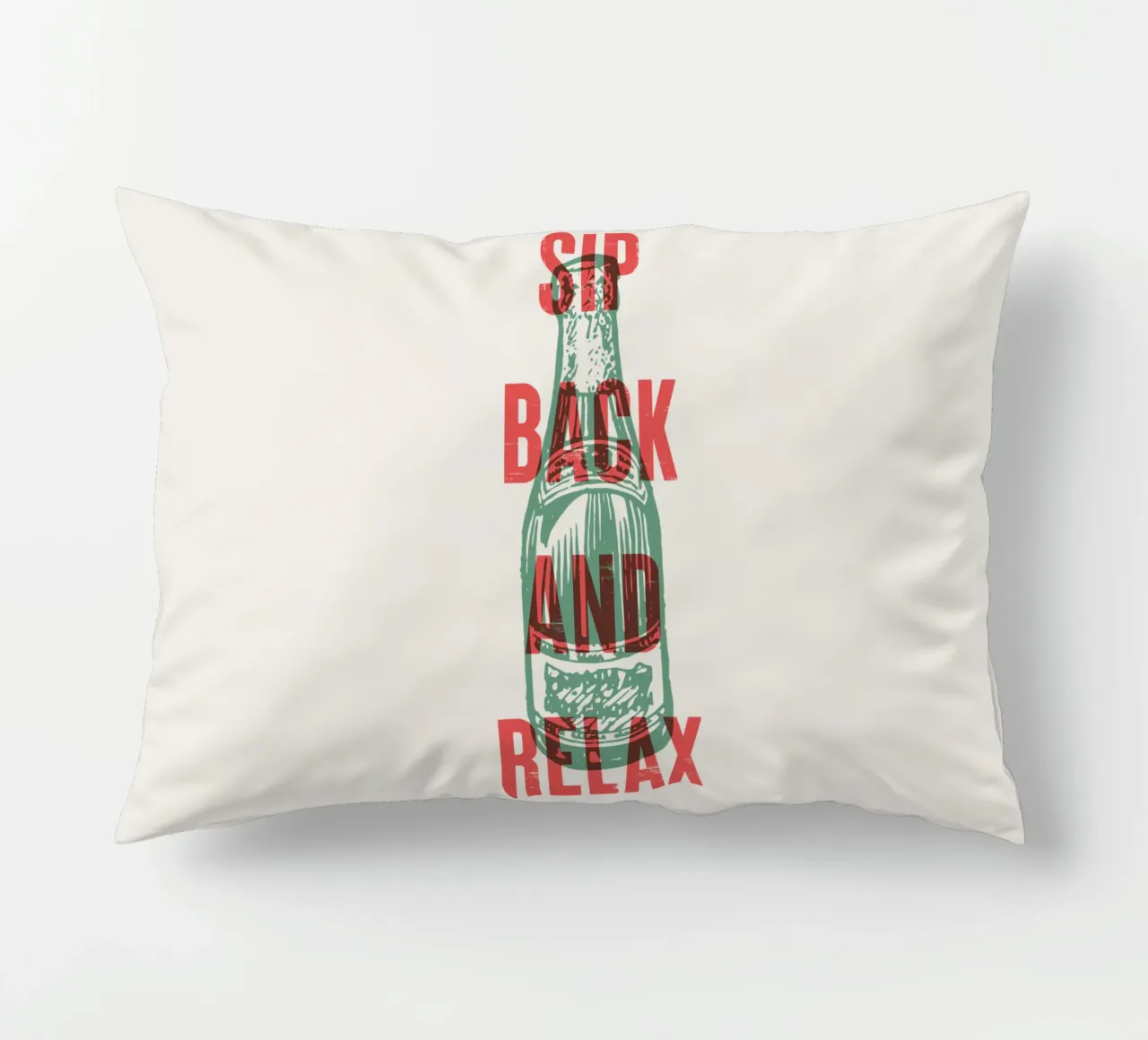 Nip achterover en ontspan kussen van Vintagrafica