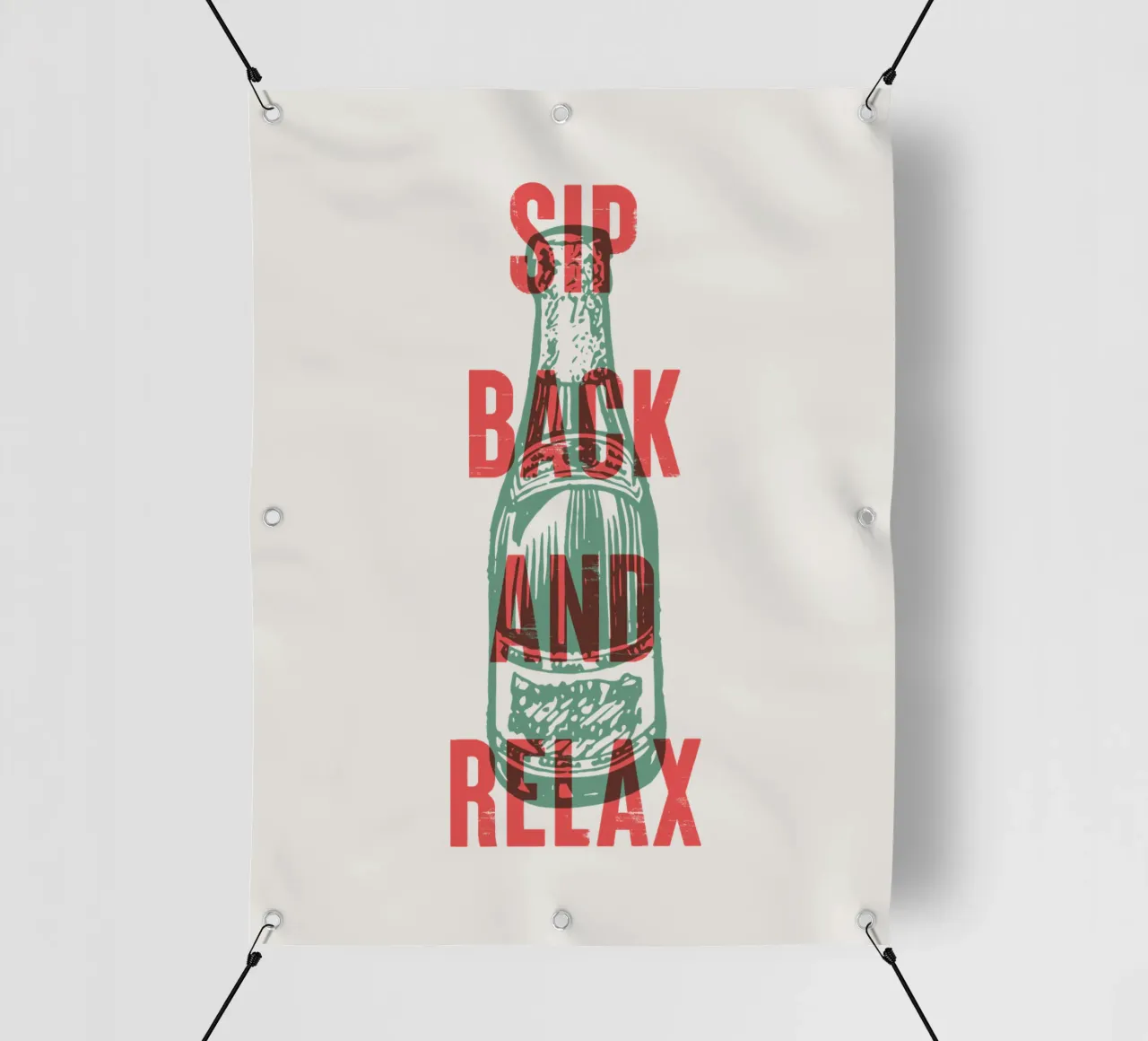 Nip achterover en ontspan pvc-zeil van Vintagrafica