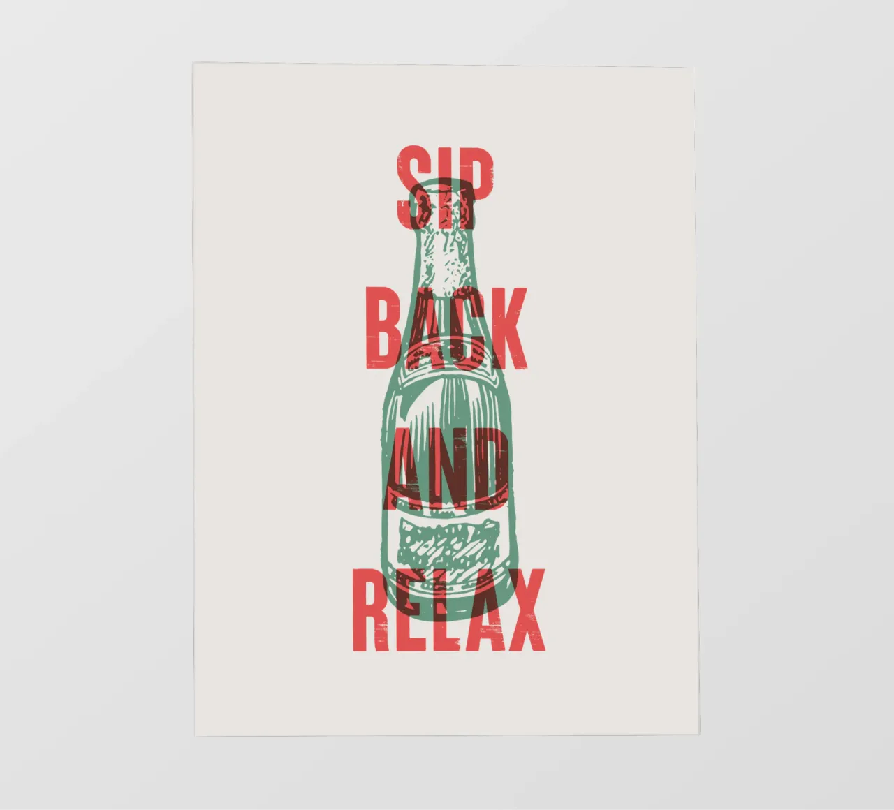 Nip achterover en ontspan pvc-zeil van Vintagrafica