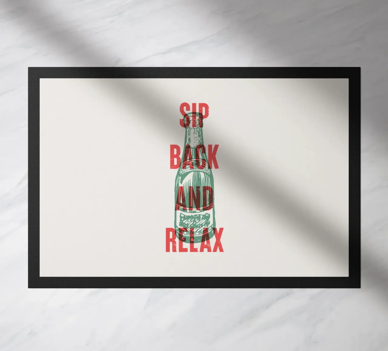 Nip achterover en ontspan deurmat van Vintagrafica