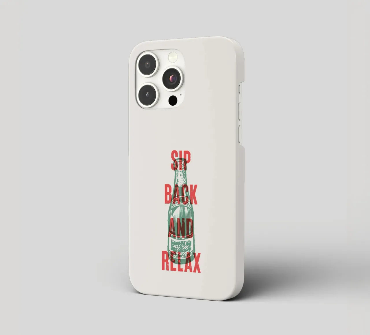 Nip achterover en ontspan iphone hoesje van Vintagrafica