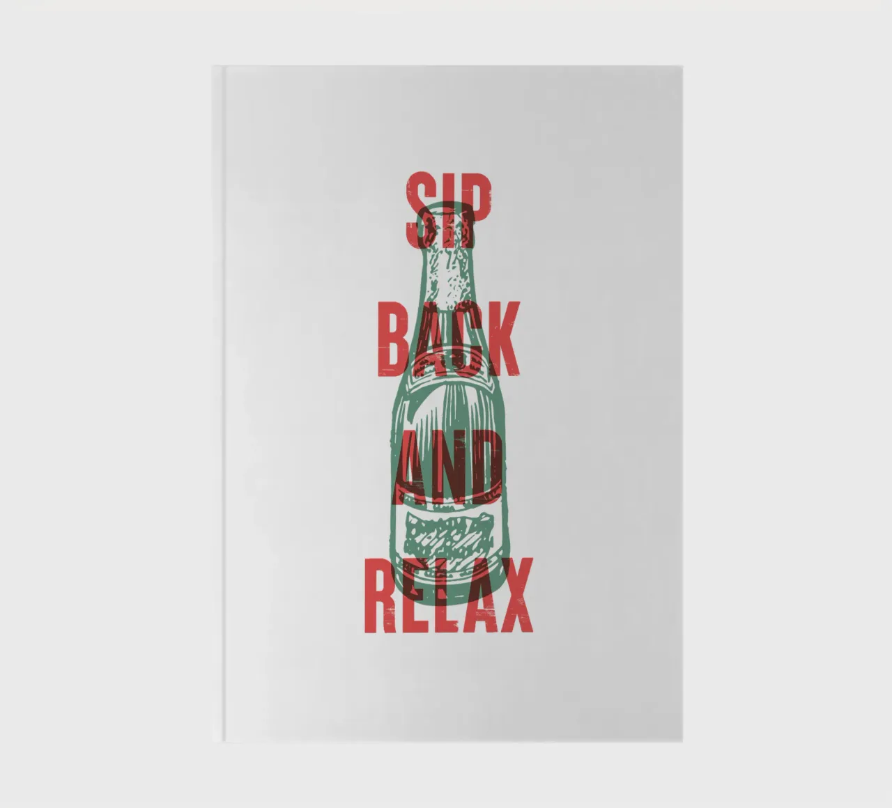 Sip back and relax notebook by Vintagrafica