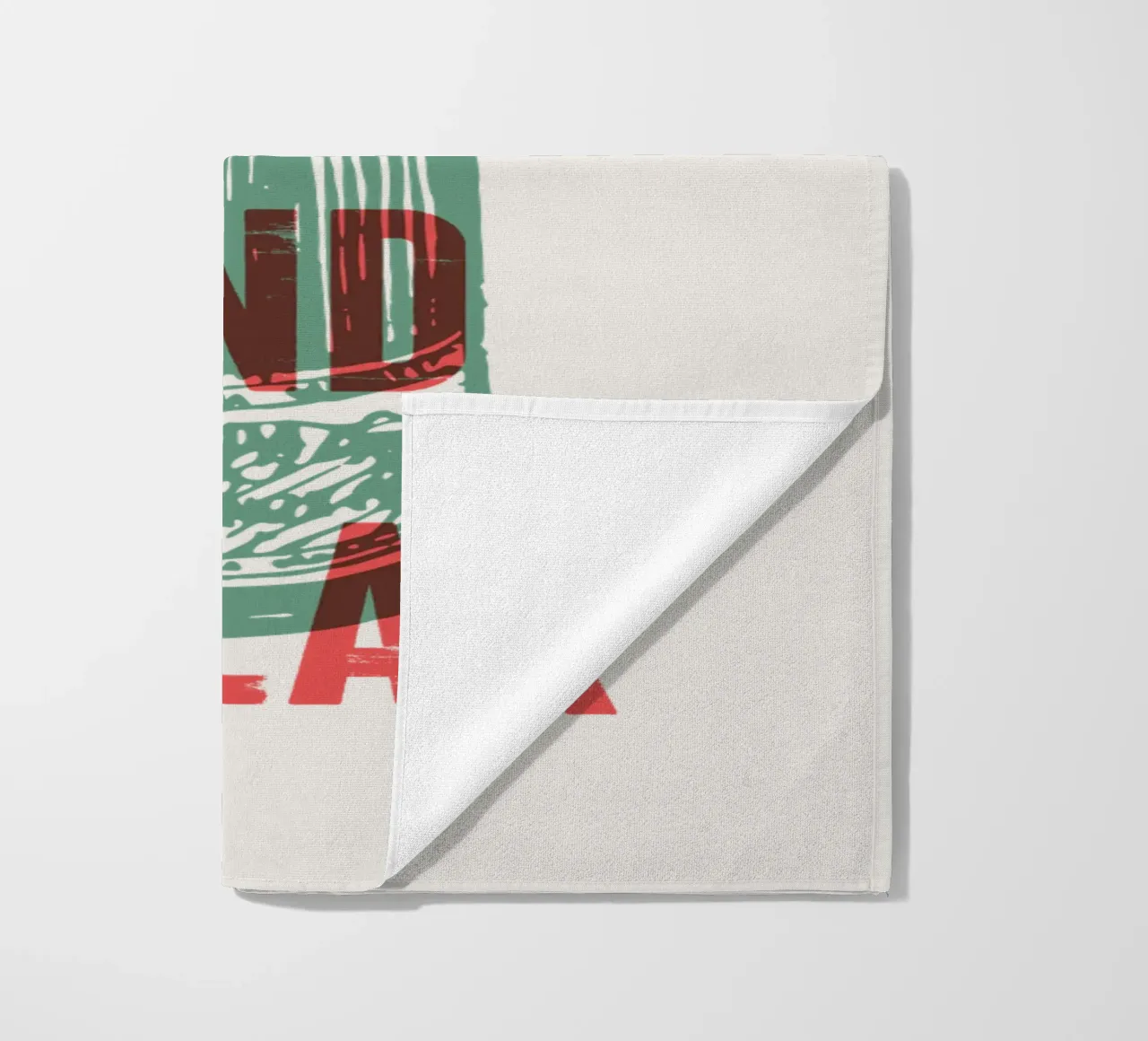 Nip achterover en ontspan strandhanddoek van Vintagrafica