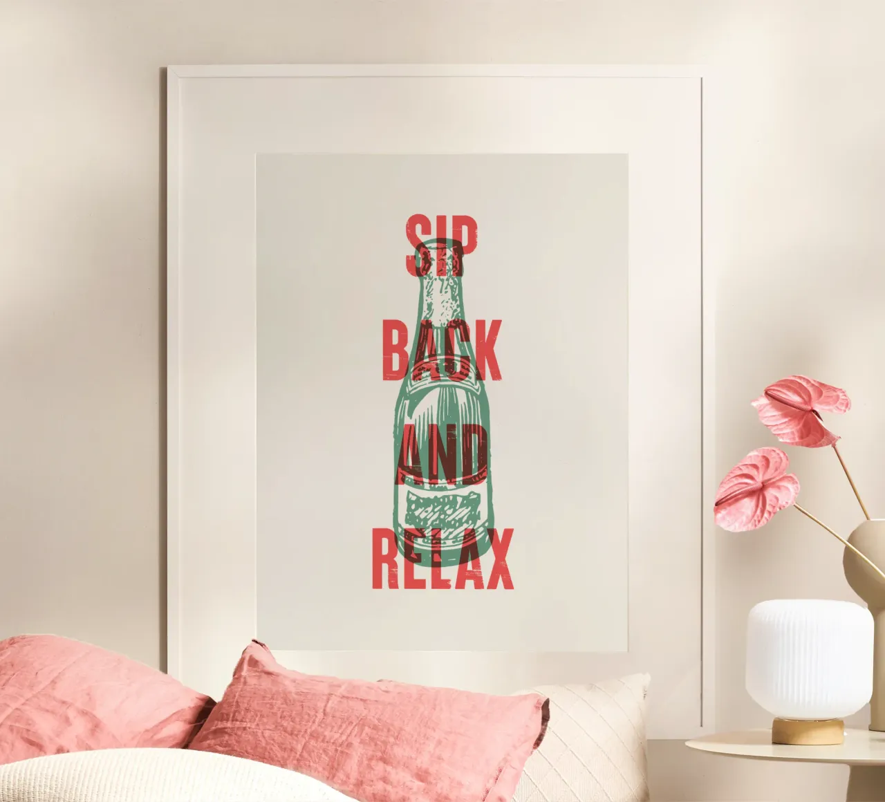 Zurücklehnen und entspannen Poster von Vintagrafica