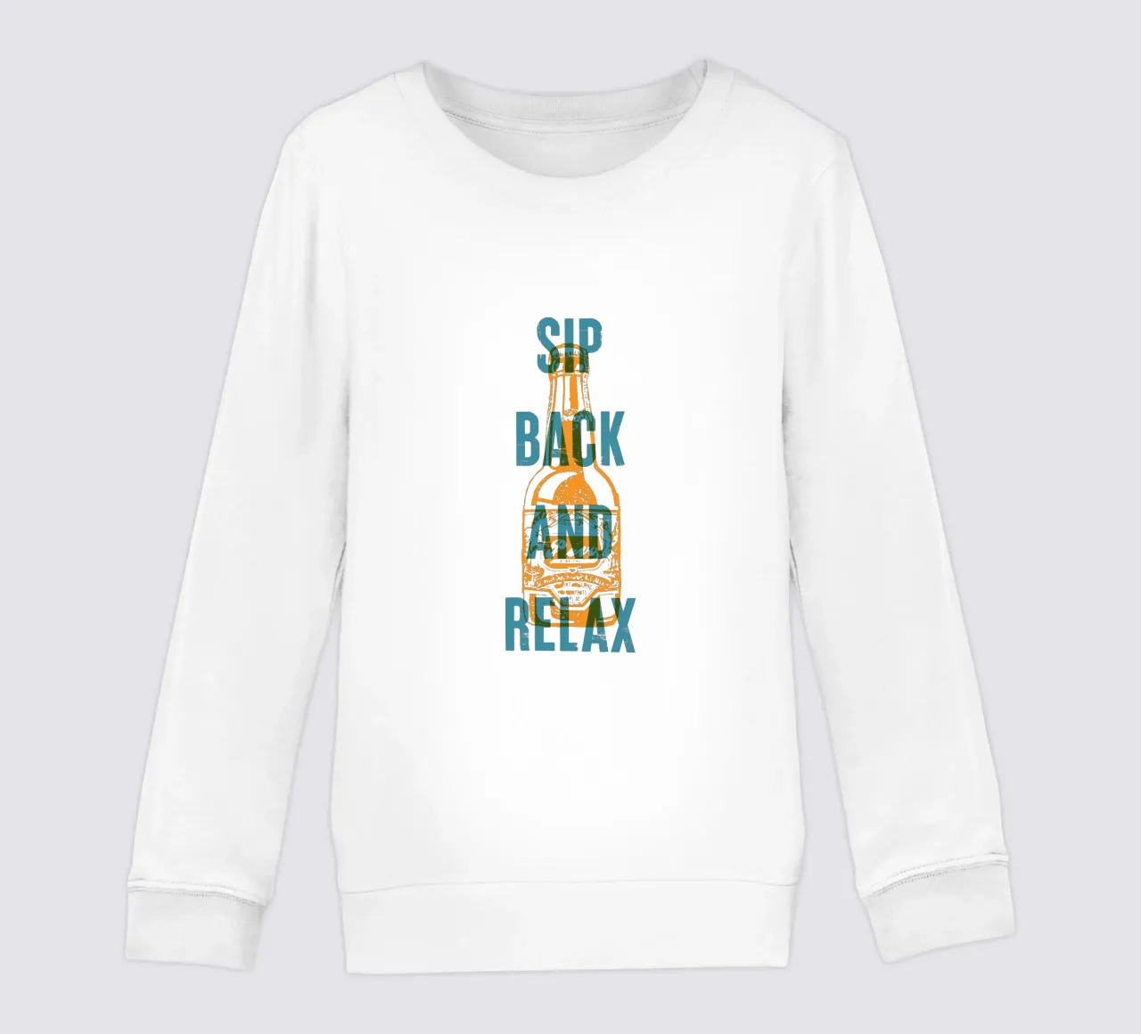 Nip achterover en ontspan kinder sweatshirt van Vintagrafica