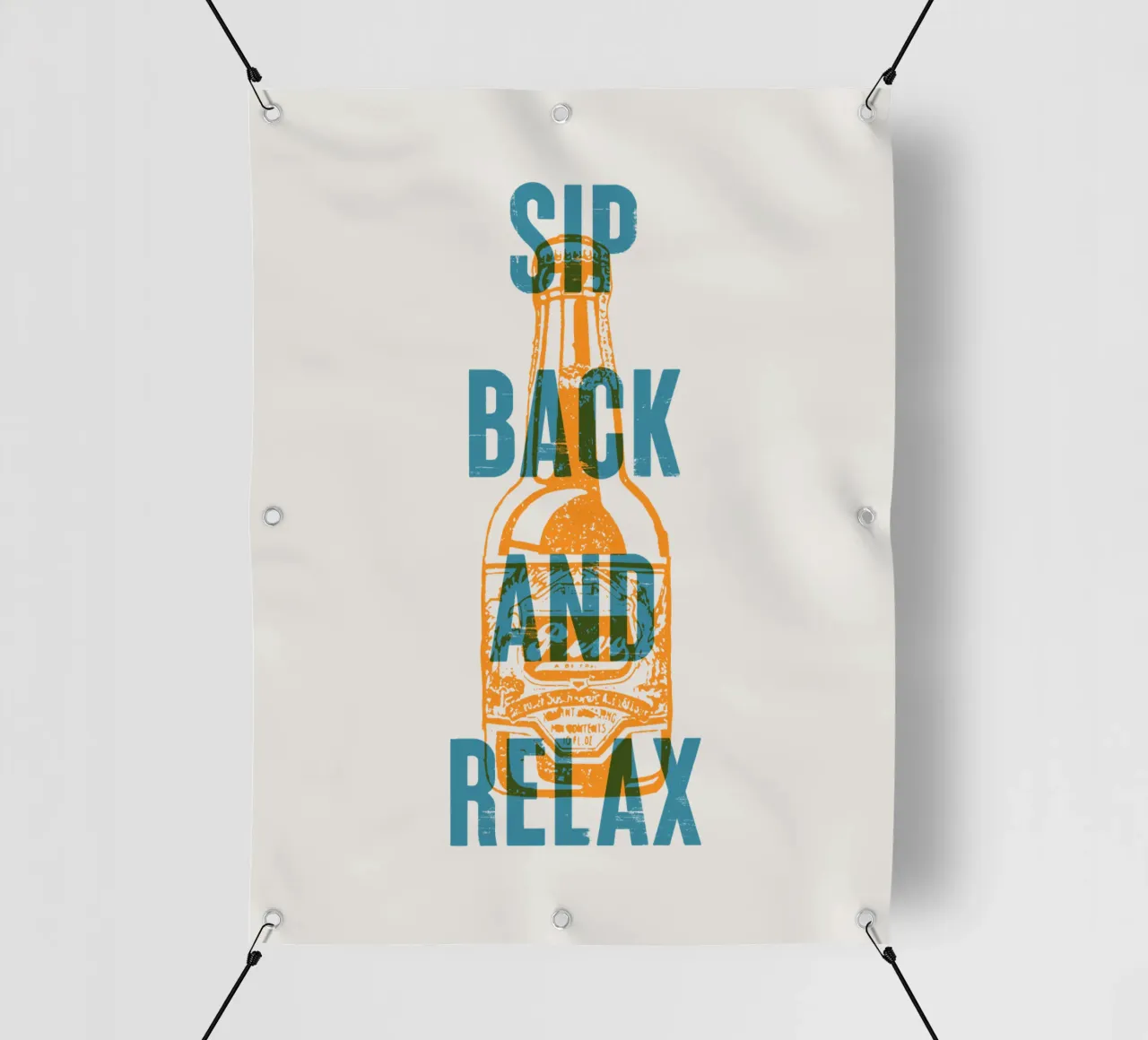 Nip achterover en ontspan pvc-zeil van Vintagrafica