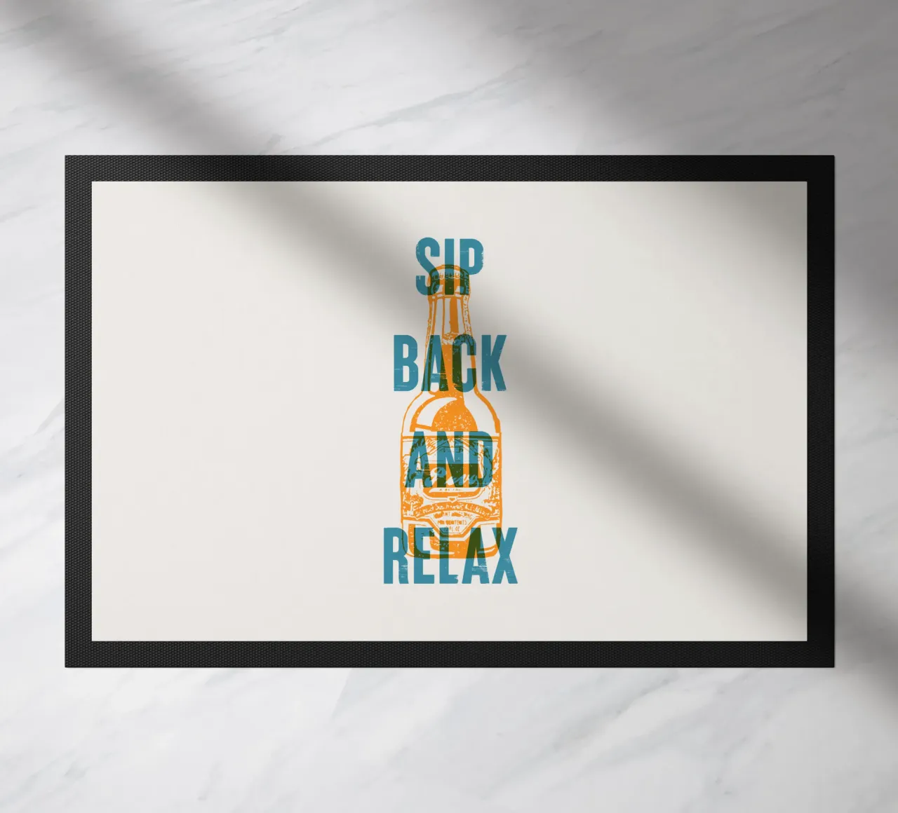 Nip achterover en ontspan deurmat van Vintagrafica