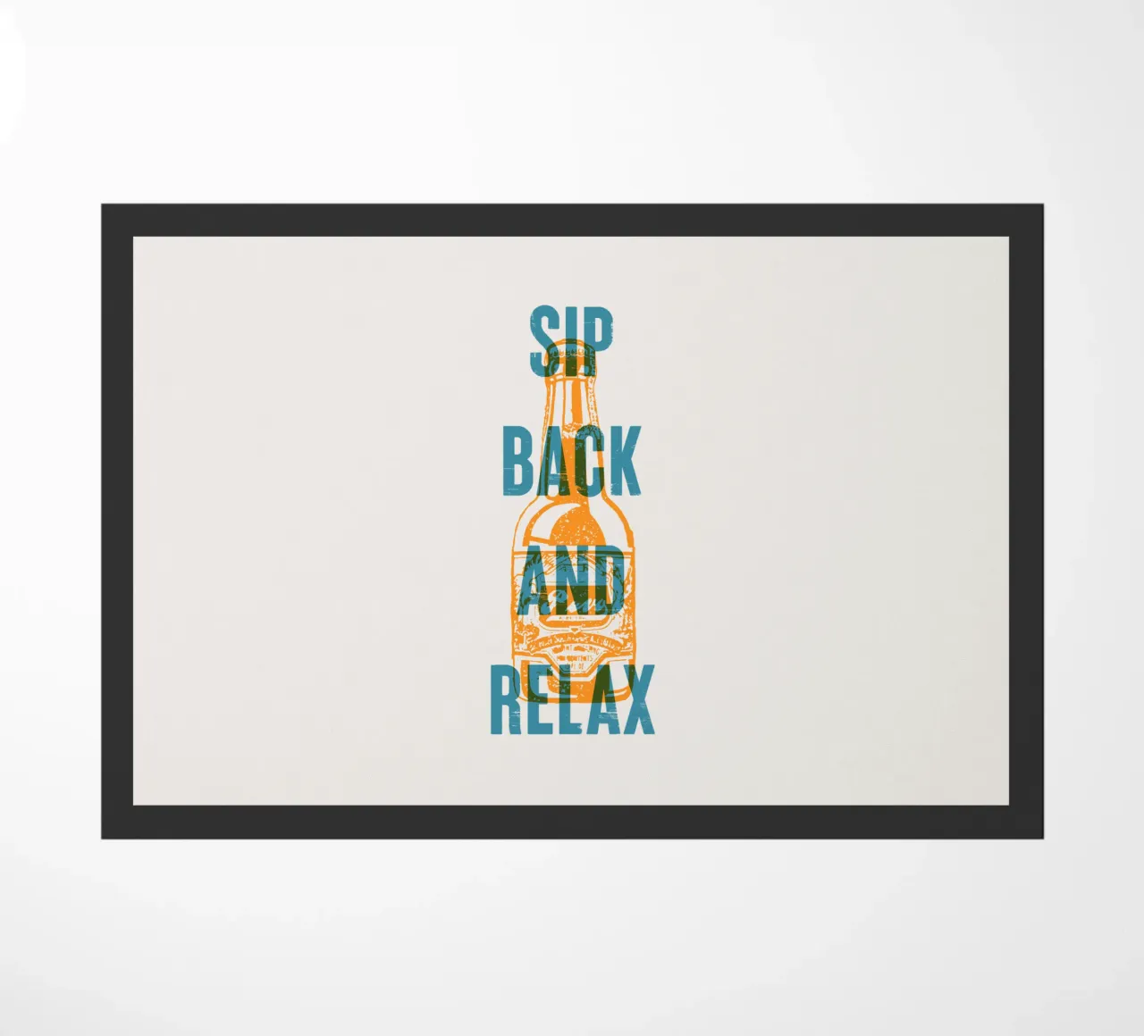 Nip achterover en ontspan deurmat van Vintagrafica