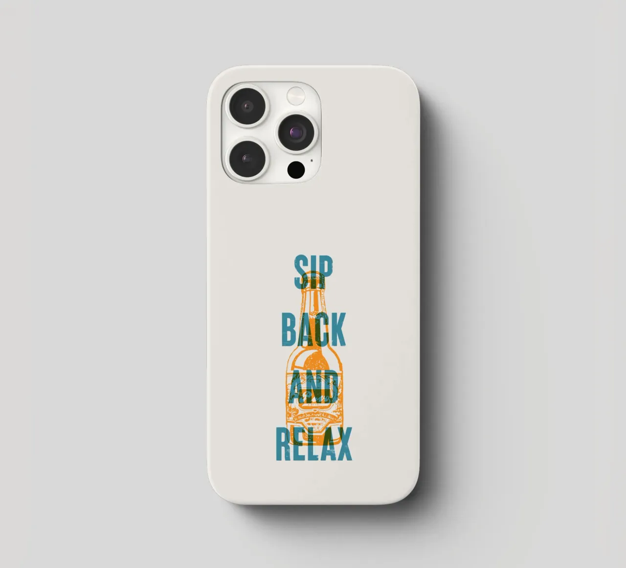 Nip achterover en ontspan iphone hoesje van Vintagrafica