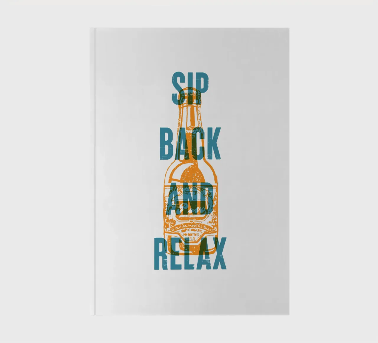 Sip back and relax notebook by Vintagrafica