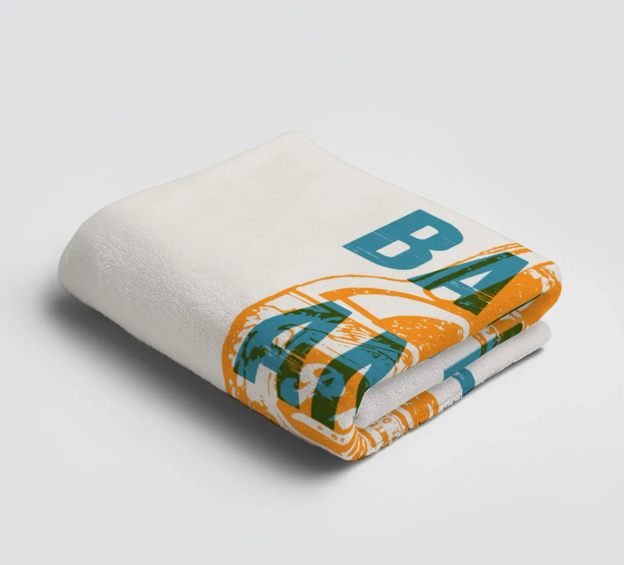 Nip achterover en ontspan badhanddoek van Vintagrafica