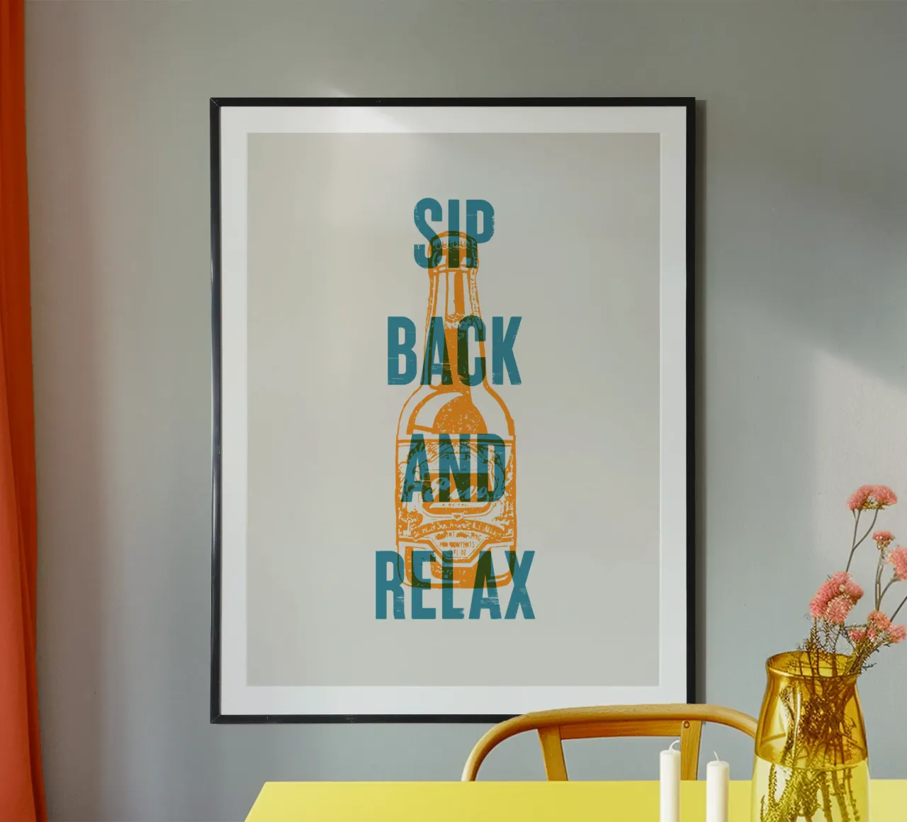 Zurücklehnen und entspannen Poster von Vintagrafica