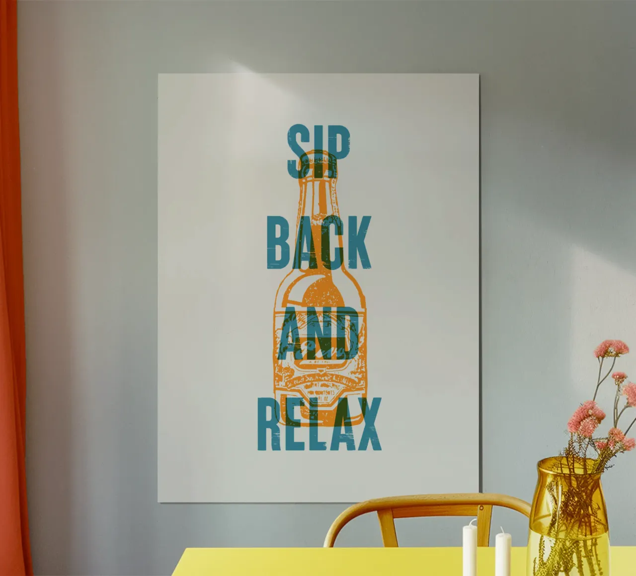 Zurücklehnen und entspannen Poster von Vintagrafica