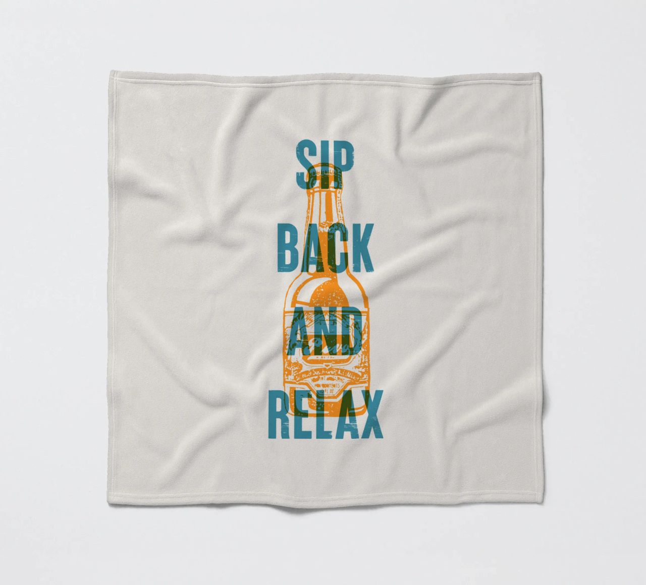 Nip achterover en ontspan fleecedeken van Vintagrafica