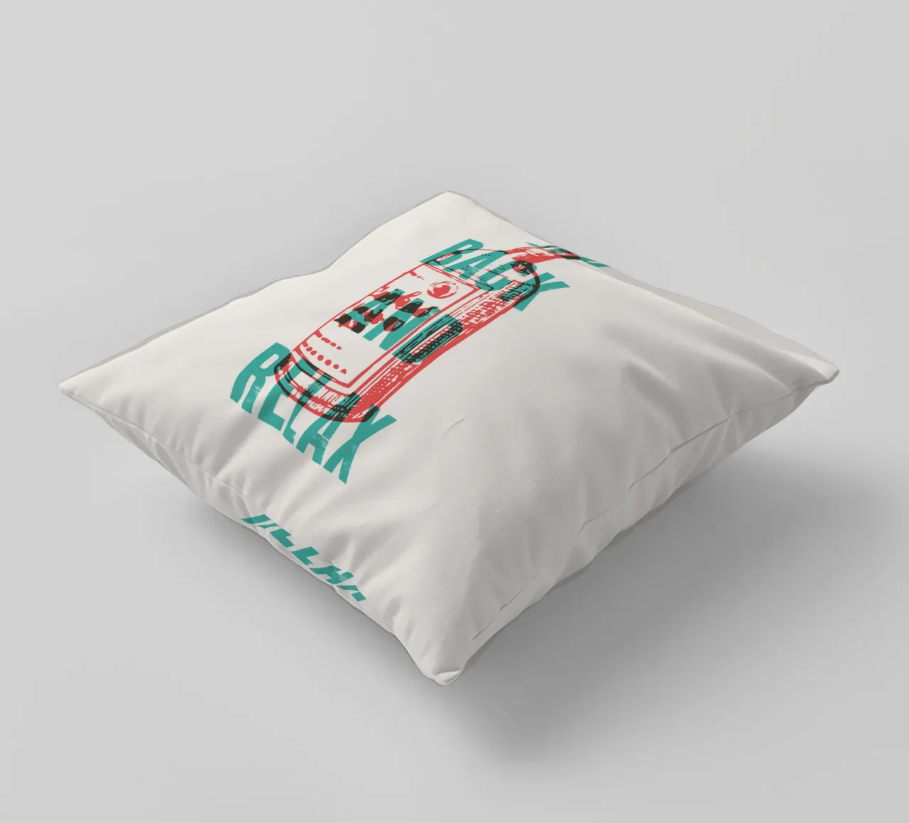 Nip achterover en ontspan kussen van Vintagrafica