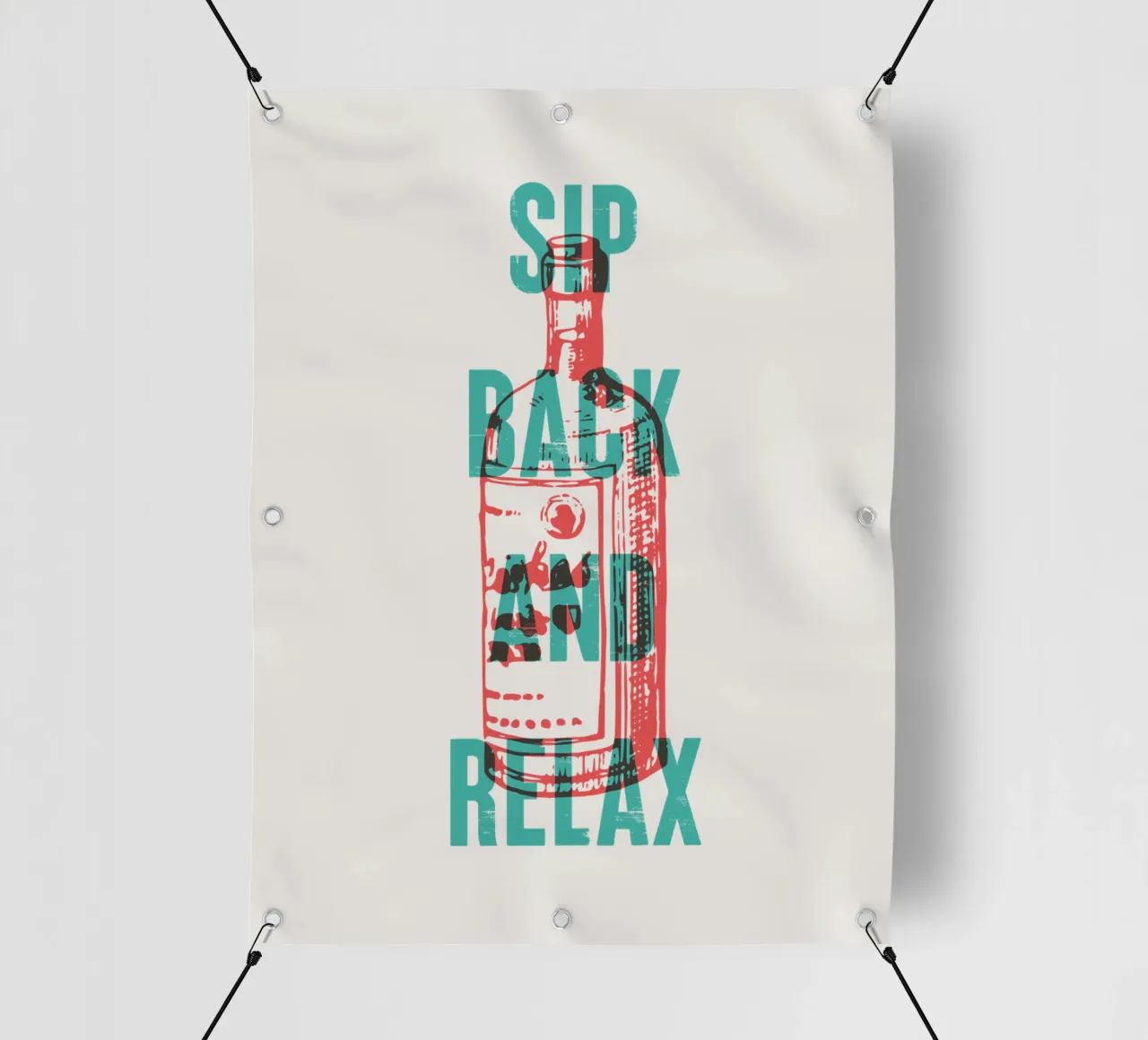 Nip achterover en ontspan pvc-zeil van Vintagrafica