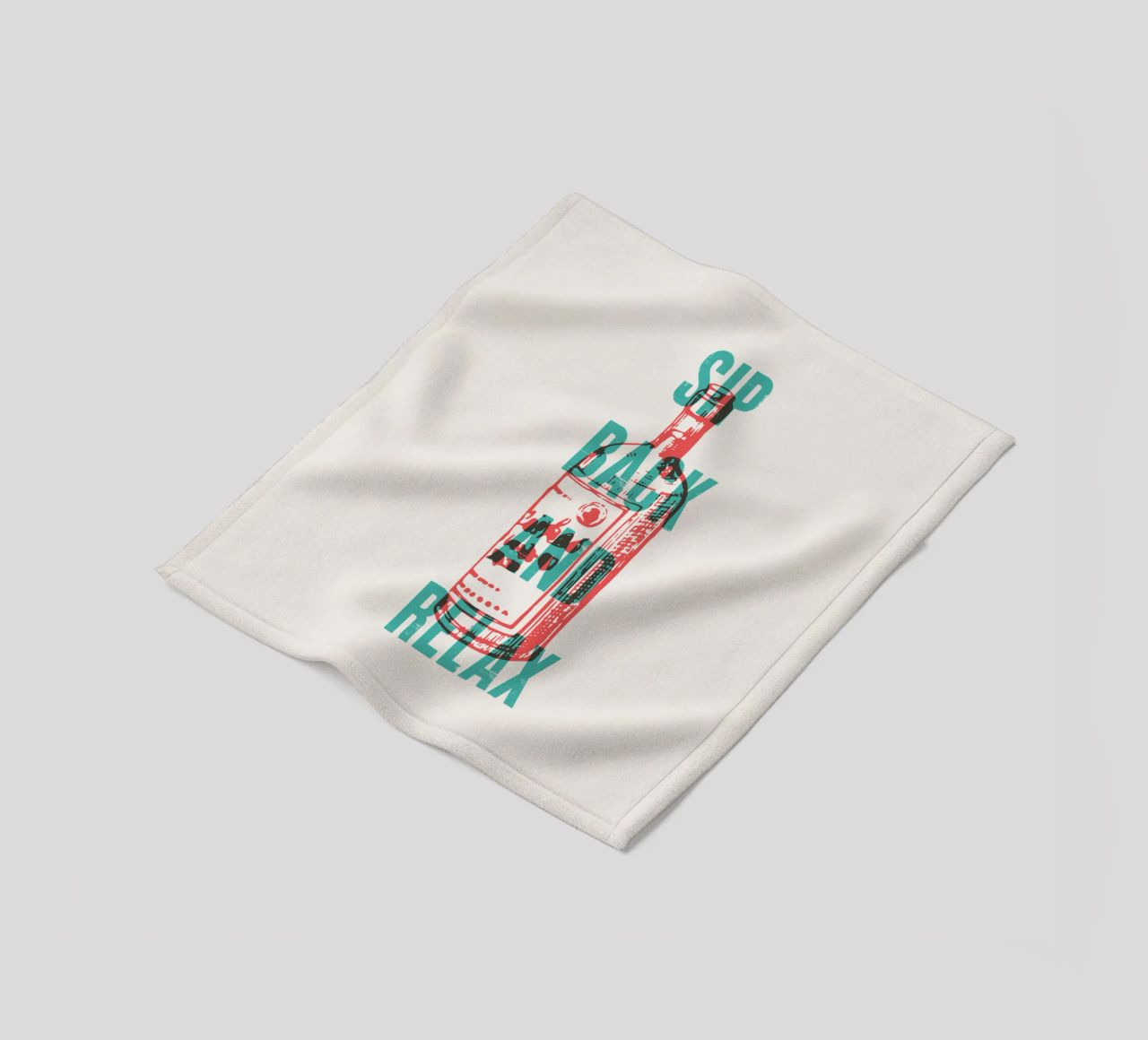 Nip achterover en ontspan fleecedeken van Vintagrafica