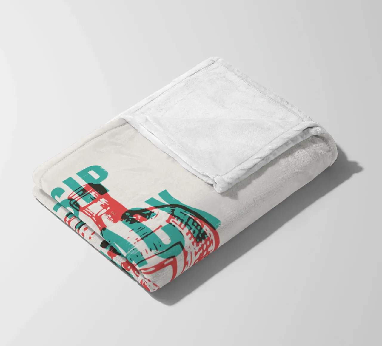 Nip achterover en ontspan fleecedeken van Vintagrafica