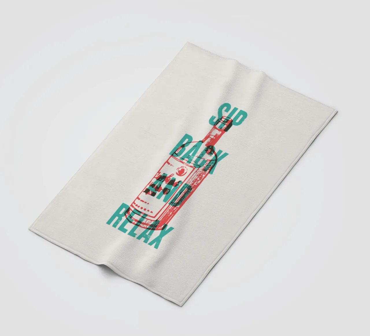 Nip achterover en ontspan fleecedeken van Vintagrafica