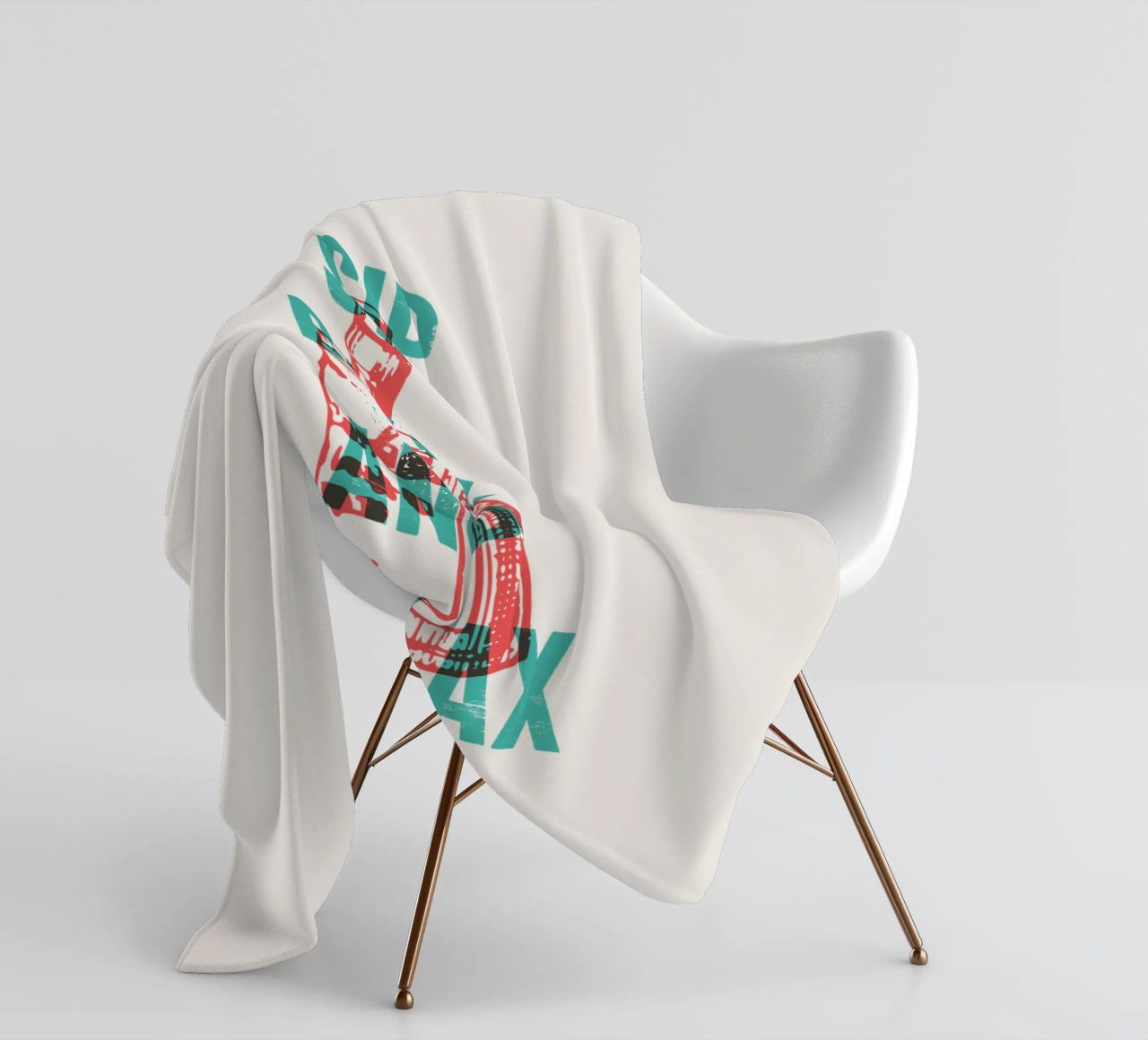 Nip achterover en ontspan fleecedeken van Vintagrafica