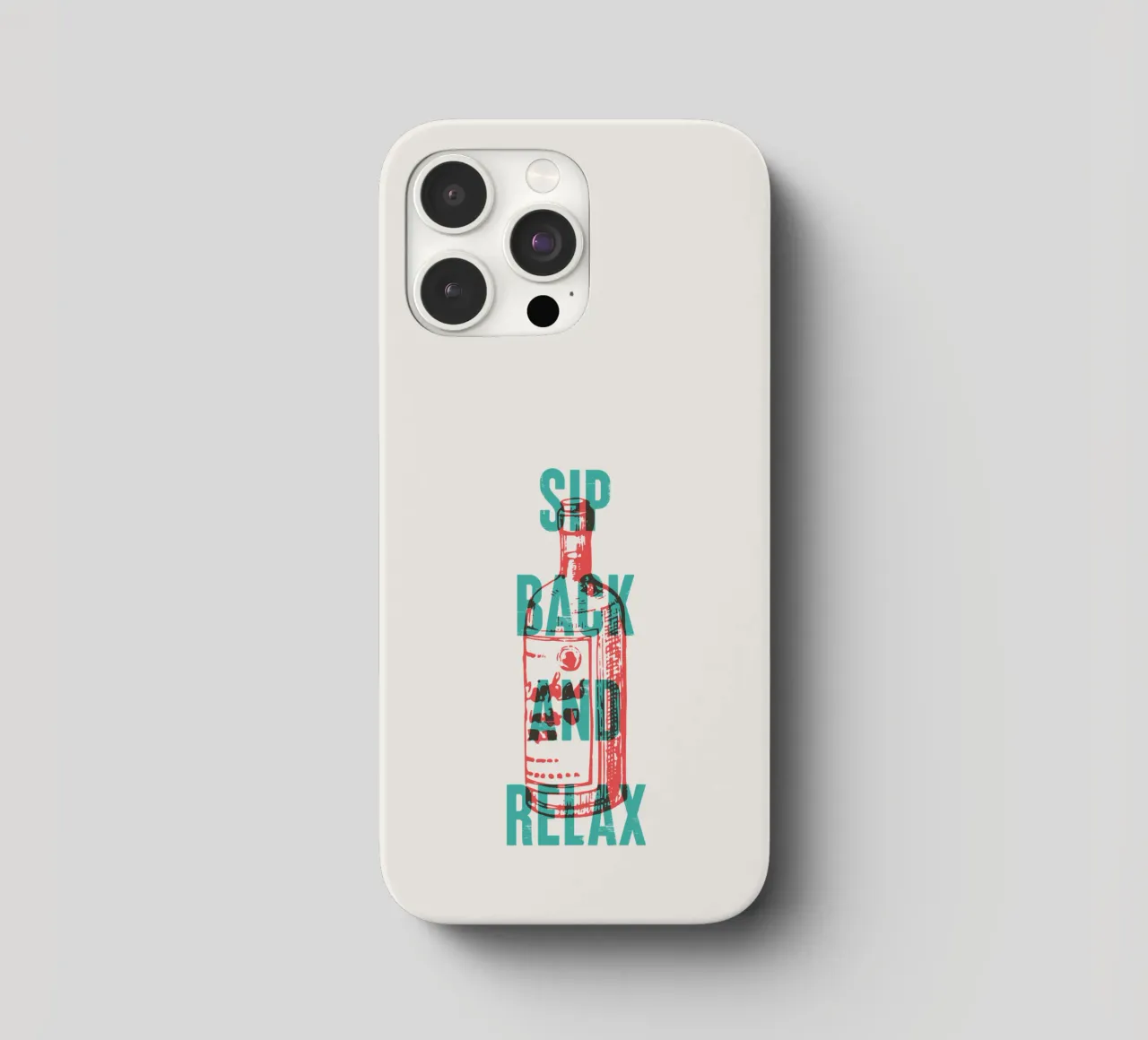 Nip achterover en ontspan iphone hoesje van Vintagrafica