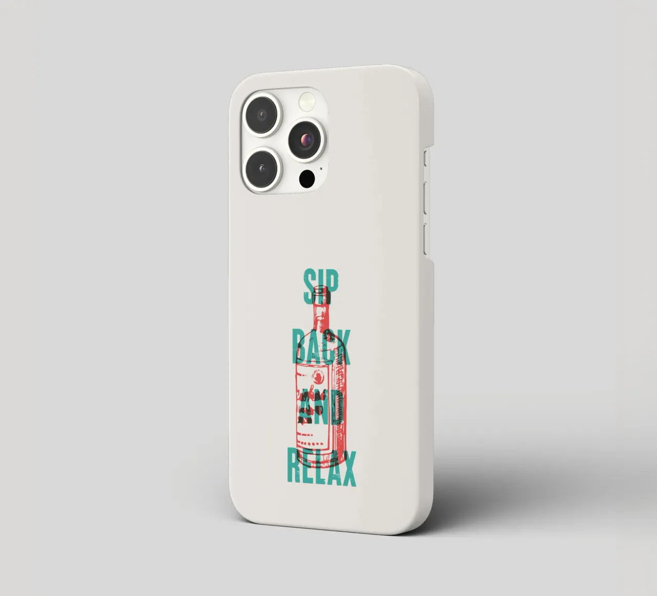 Nip achterover en ontspan iphone hoesje van Vintagrafica