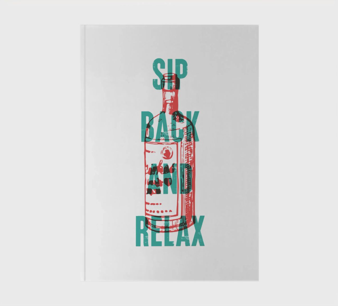 Sip back and relax notebook by Vintagrafica