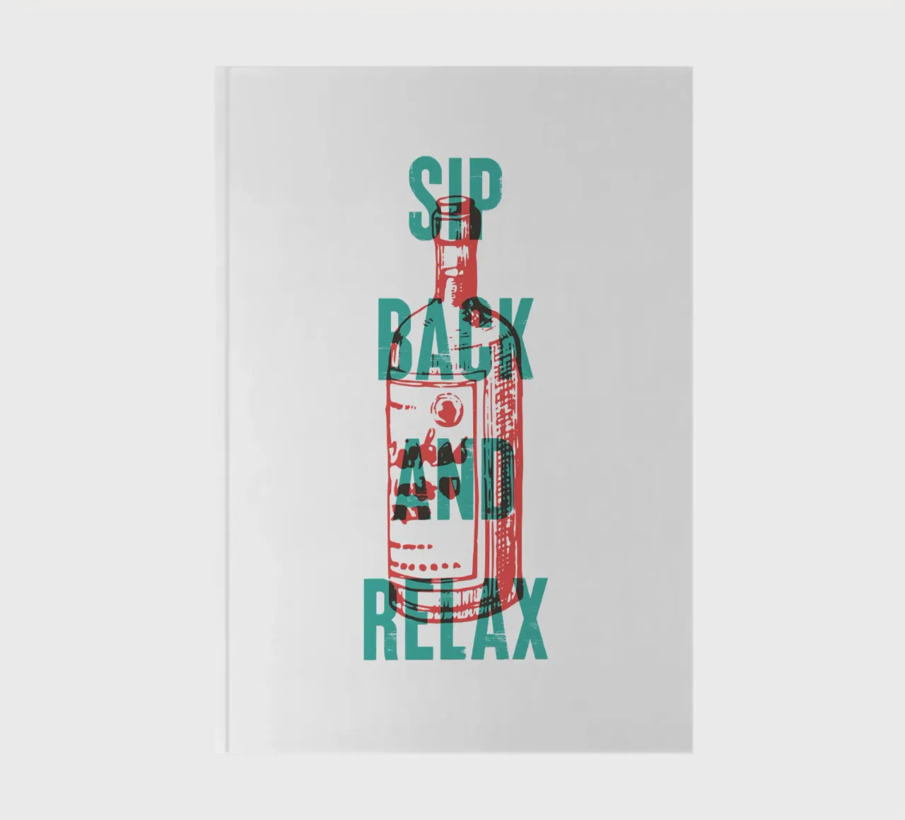 Sip back and relax notebook by Vintagrafica