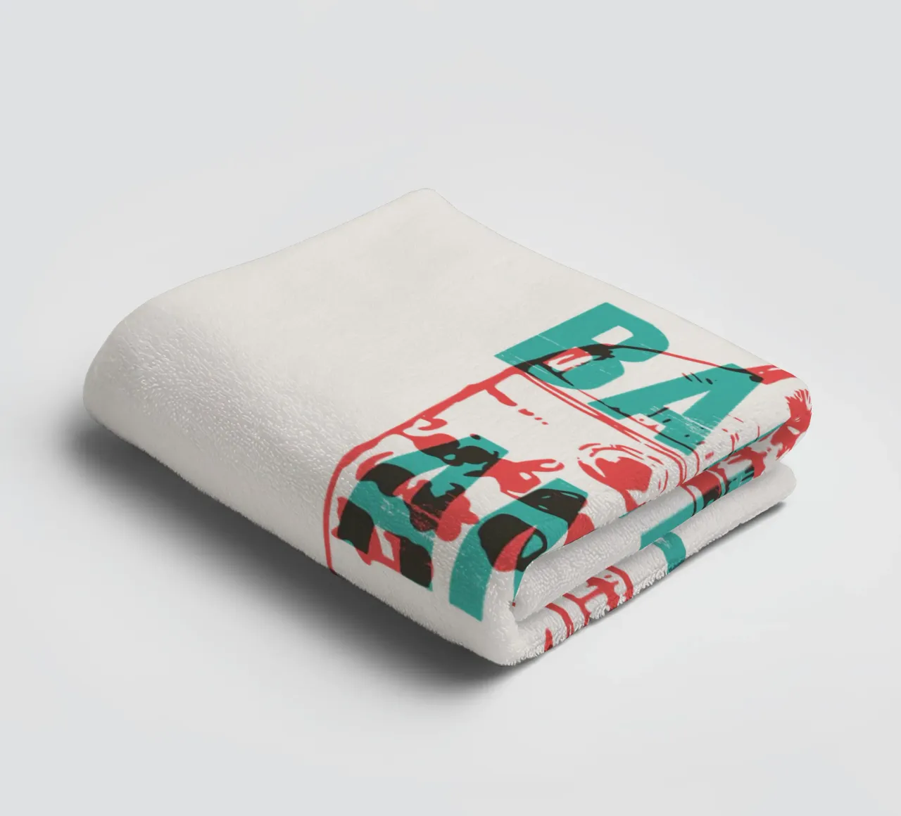 Nip achterover en ontspan badhanddoek van Vintagrafica