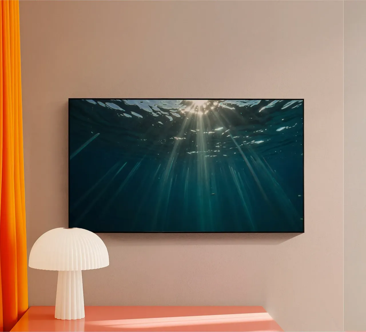 I raggi del sole penetrano nell'acqua limpida creando plexiglass da DesignDoodle