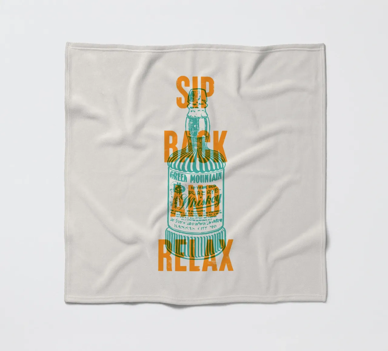 Nip achterover en ontspan fleecedeken van Vintagrafica