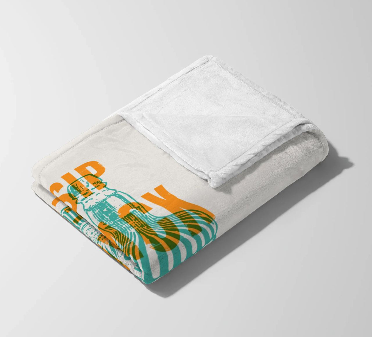 Nip achterover en ontspan fleecedeken van Vintagrafica