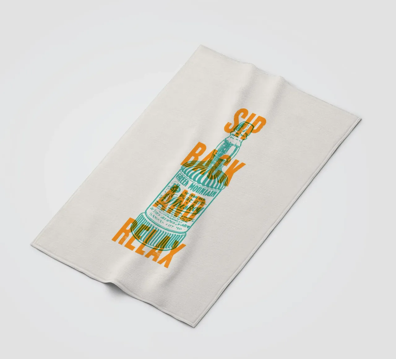 Nip achterover en ontspan fleecedeken van Vintagrafica