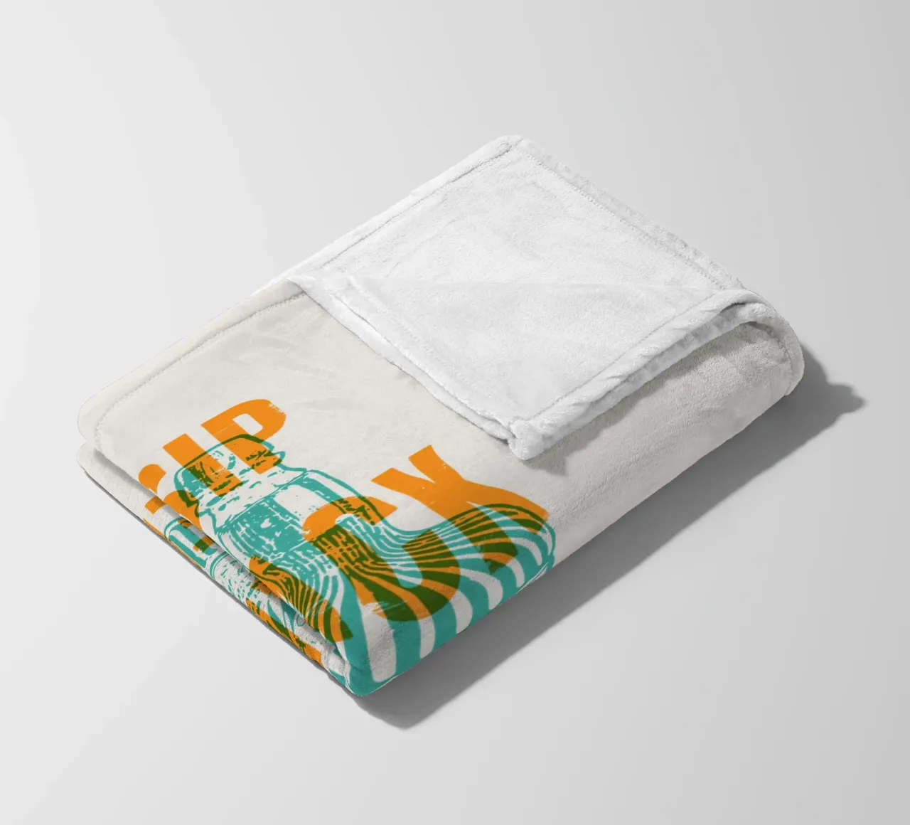 Nip achterover en ontspan fleecedeken van Vintagrafica