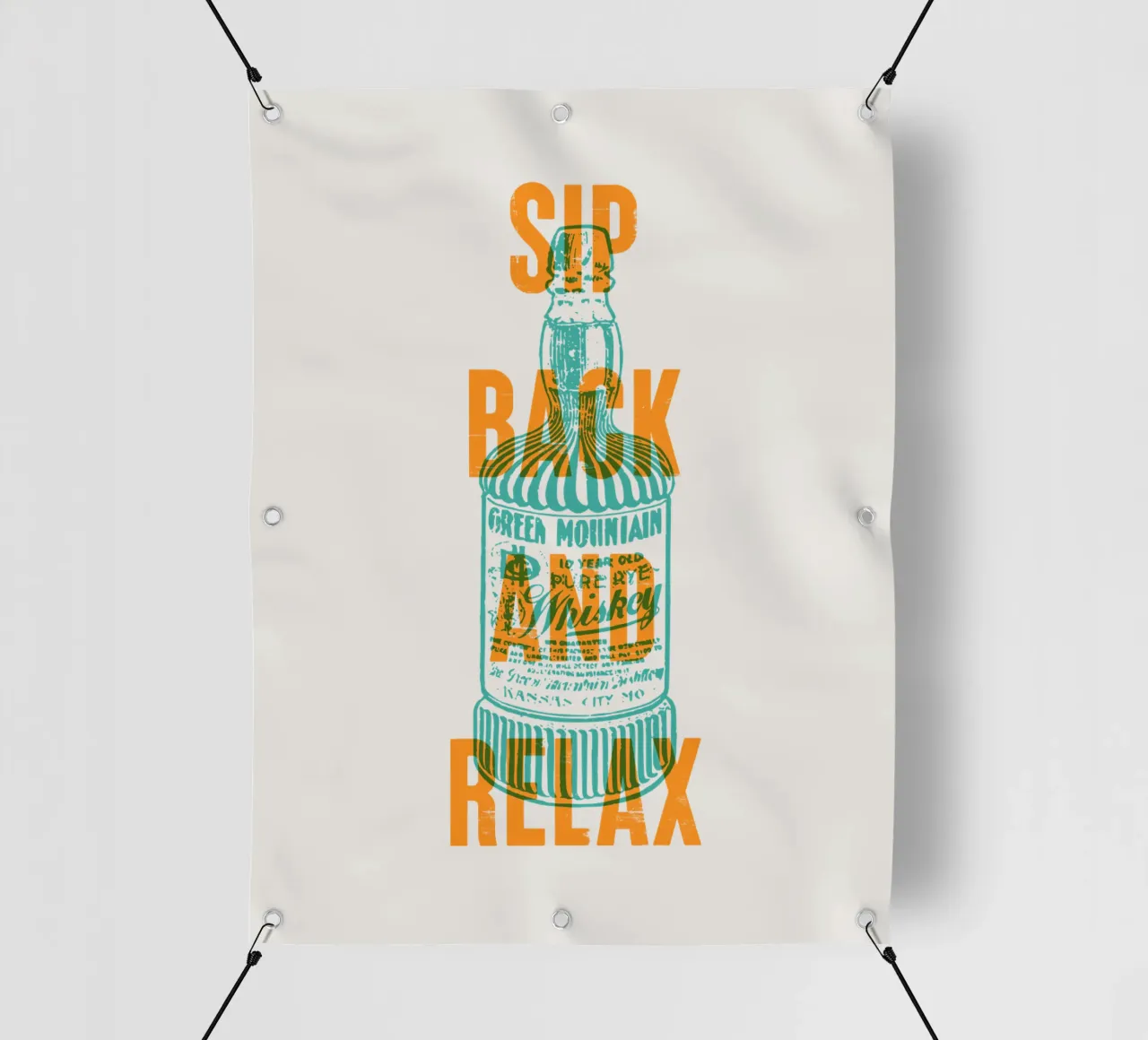 Nip achterover en ontspan pvc-zeil van Vintagrafica