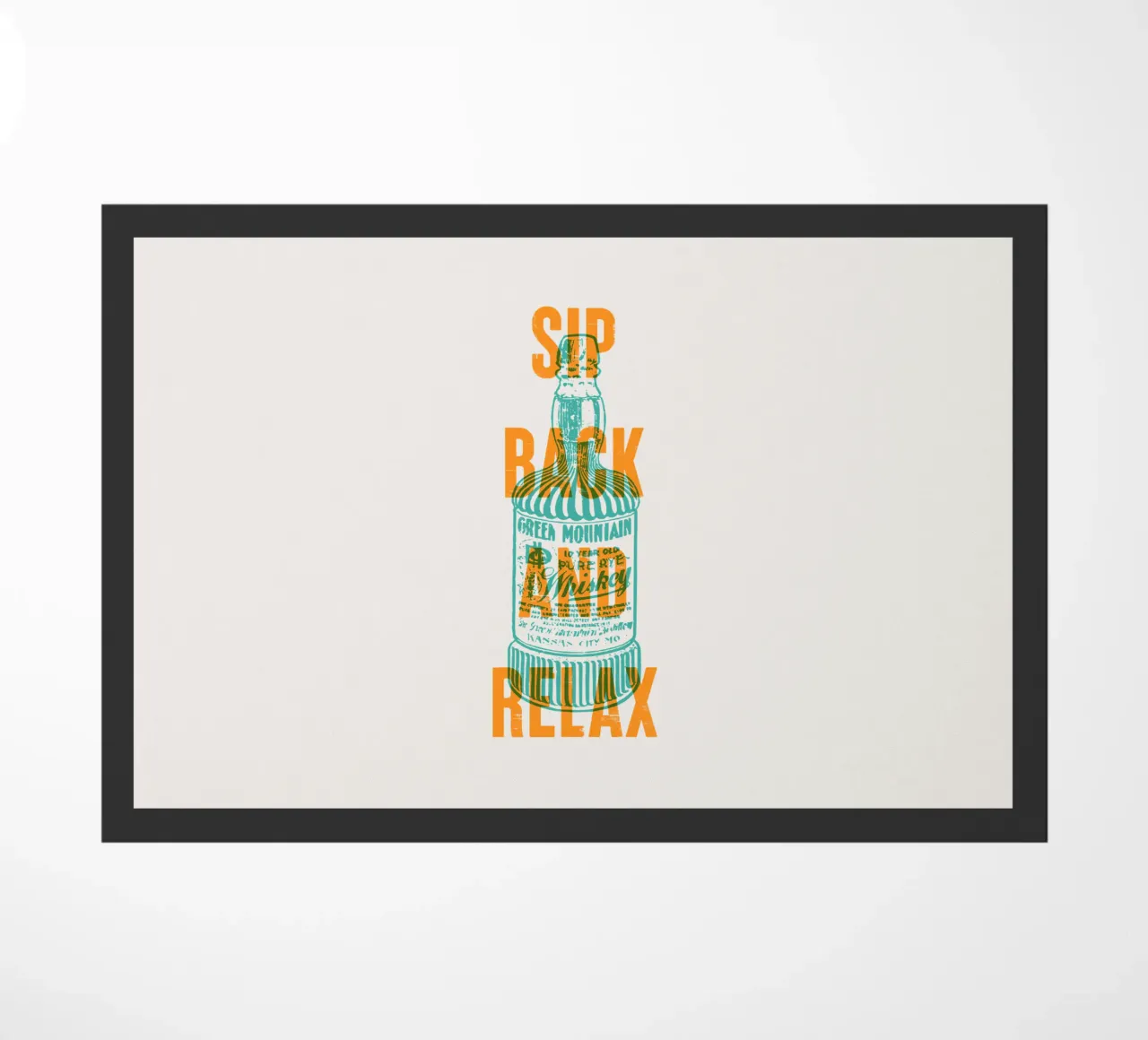 Nip achterover en ontspan deurmat van Vintagrafica