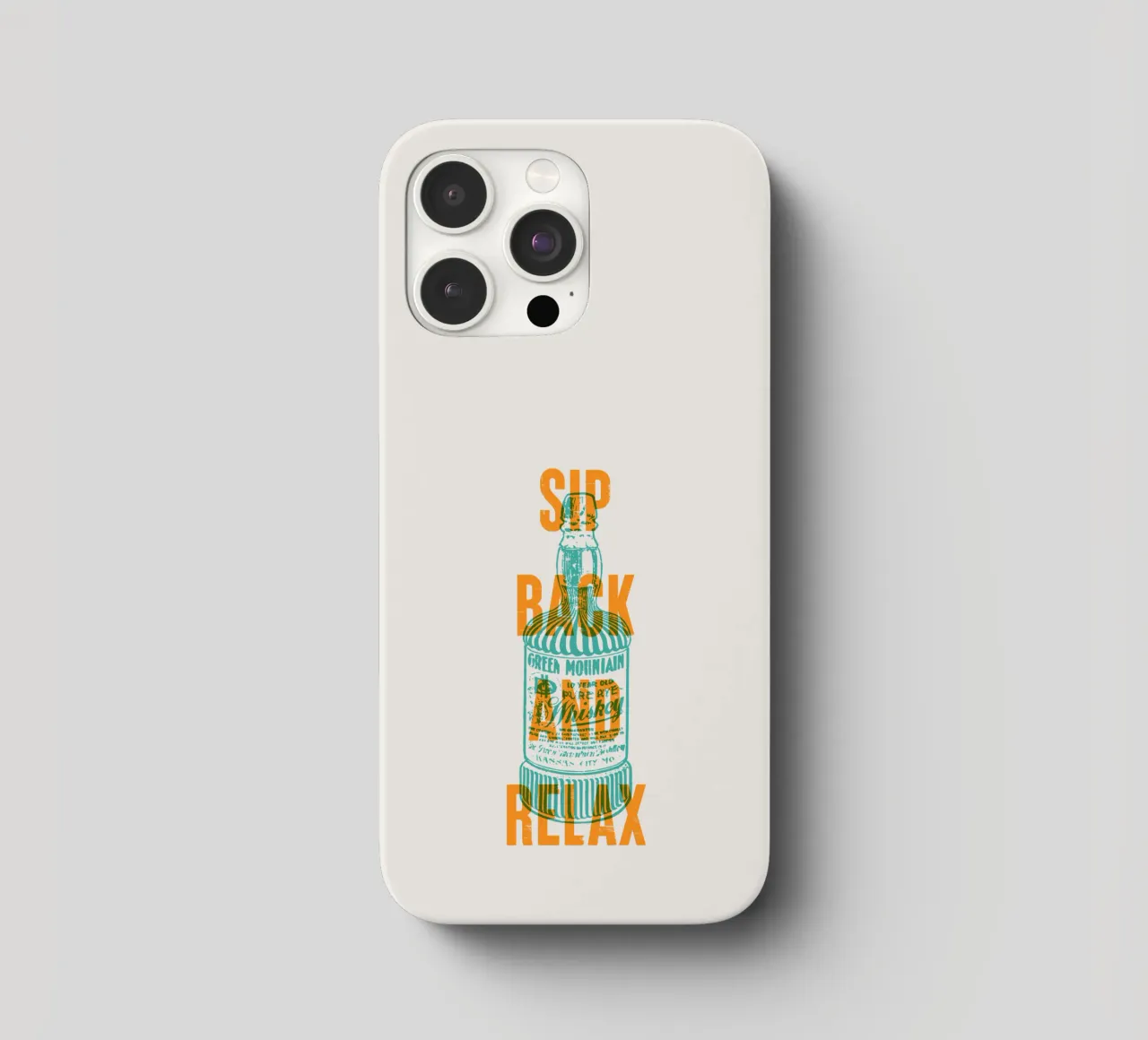 Nip achterover en ontspan iphone hoesje van Vintagrafica