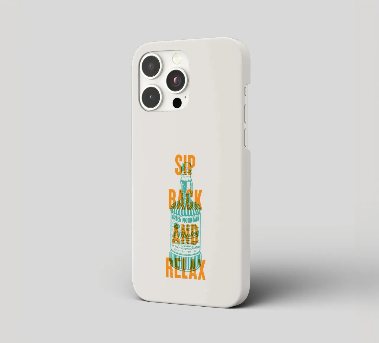 Nip achterover en ontspan iphone hoesje van Vintagrafica