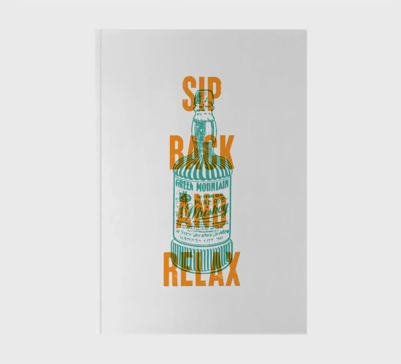 Sip back and relax notebook by Vintagrafica