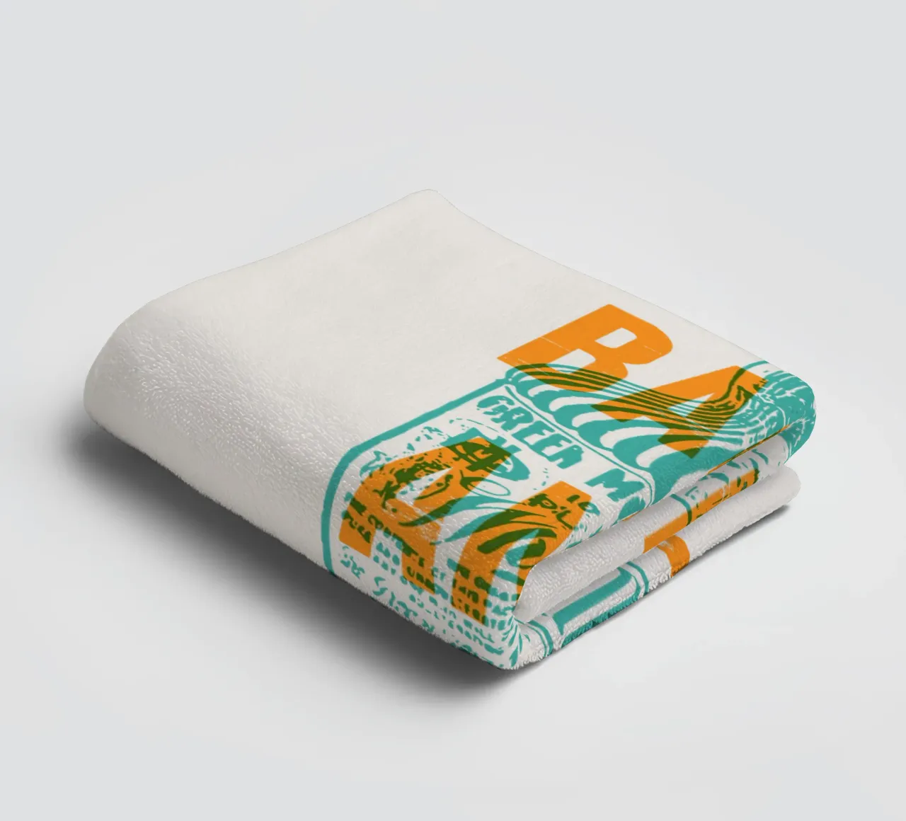 Nip achterover en ontspan badhanddoek van Vintagrafica