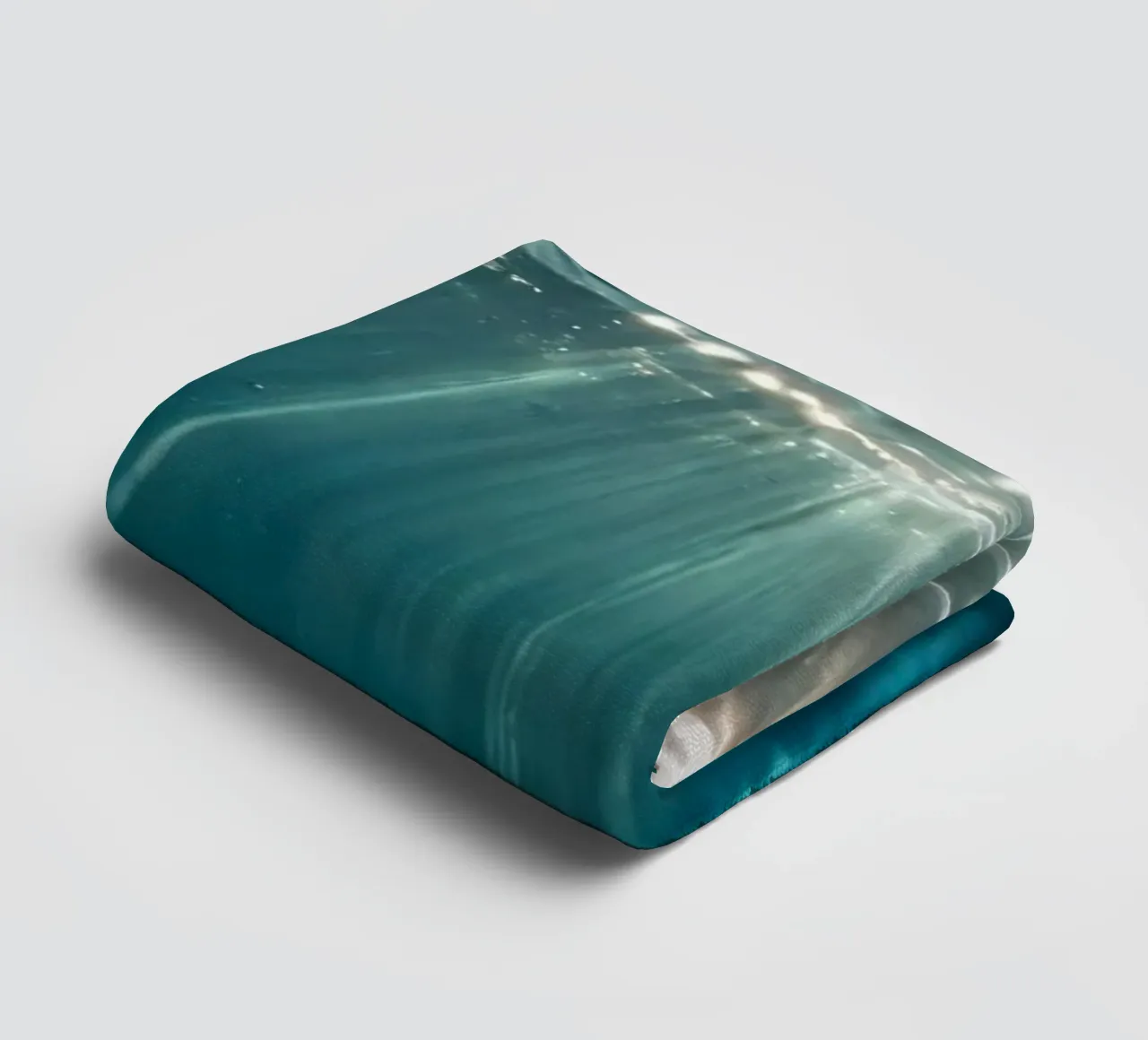 Sunlight streams through clear water mesmerizing pattern towel by DesignDoodle